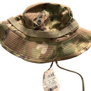 Bernard Cap Bucket Hat Army Sun Hat 7 1/2 Green Camouflage